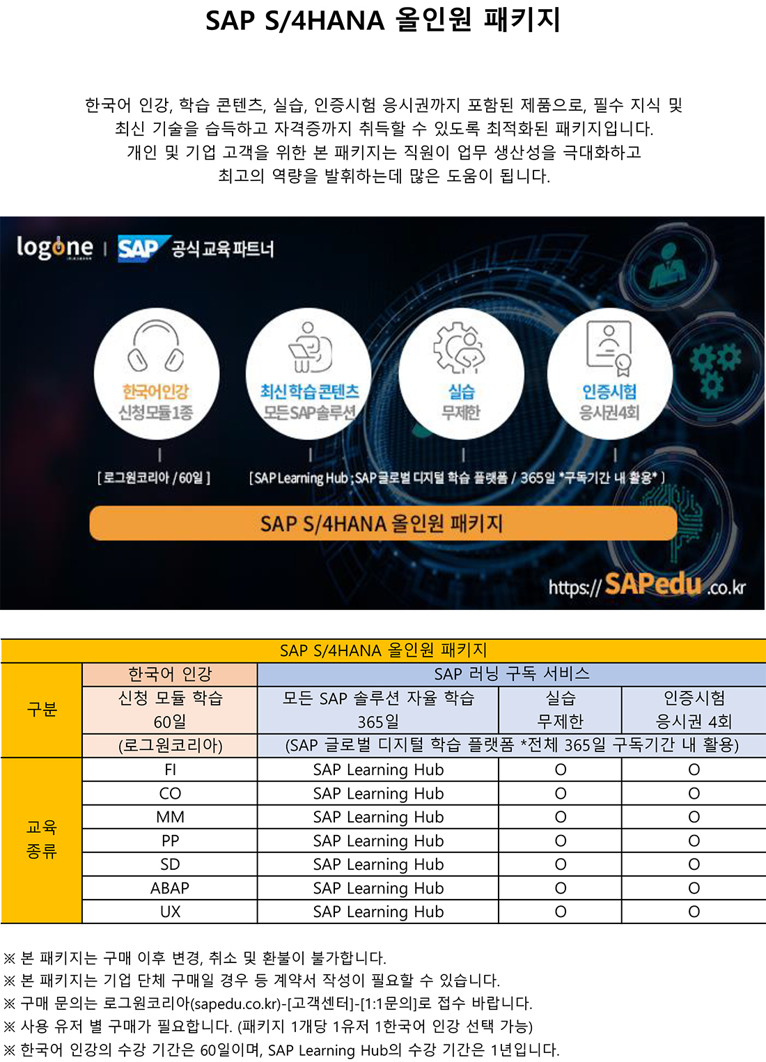 SAP온라인교육-로그원코리아(sapedu)_SAP_S4HANA_올인원_패키지_구성_2503.jpg